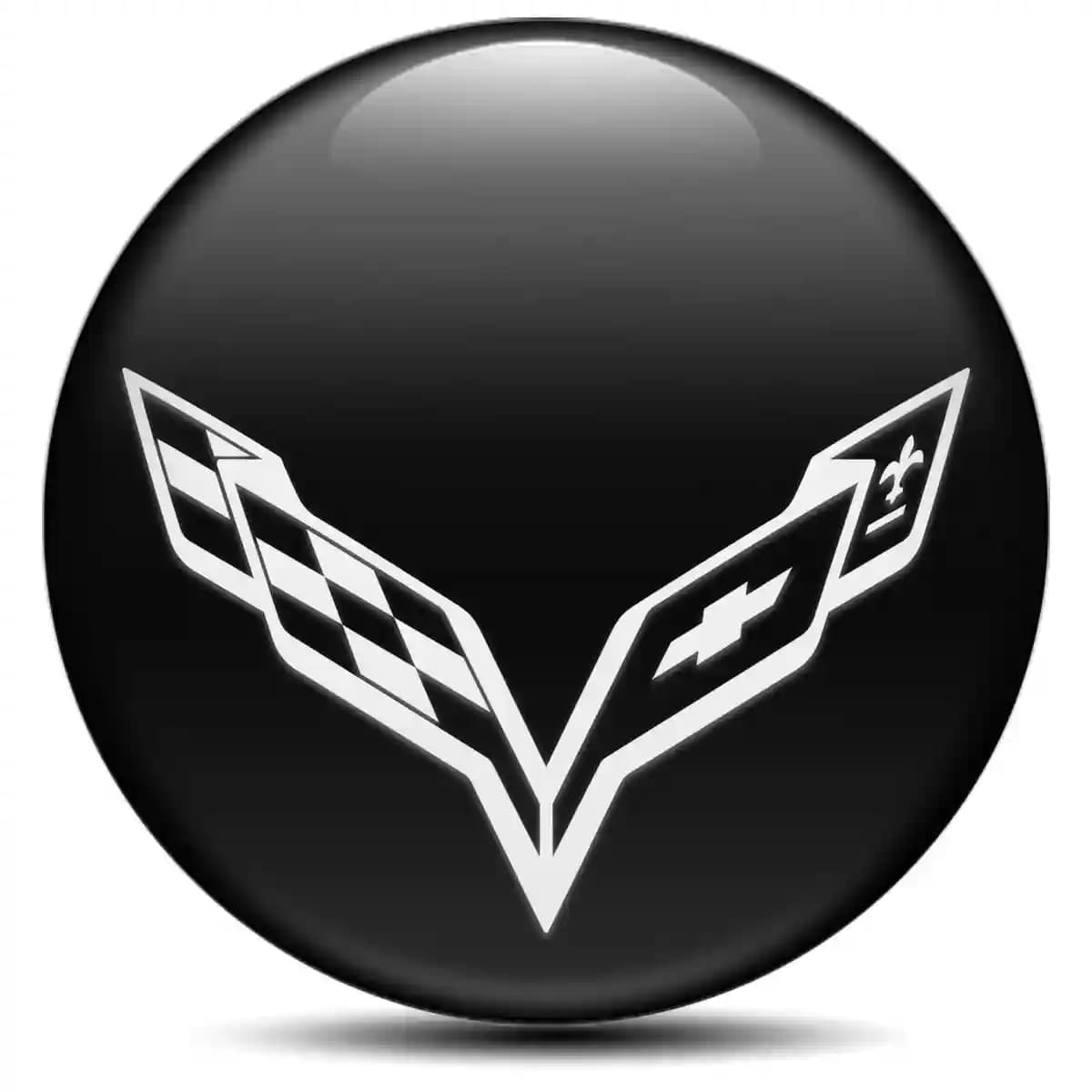 Chevrolet Corvette Emblem Wheel Center Caps High Quality