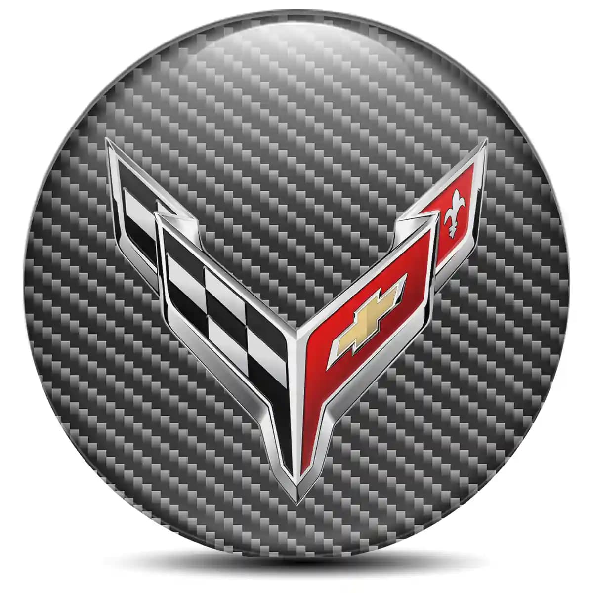 Chevrolet Corvette Epoxy Sticker Premium Edition