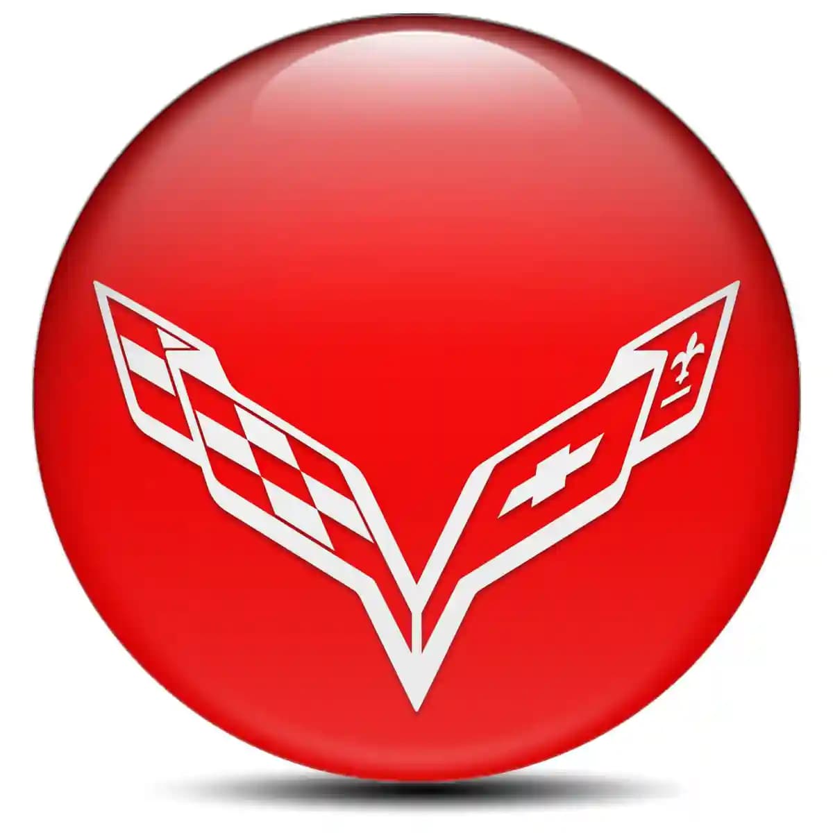 Chevrolet Corvette Epoxy Sticker Stylish Design