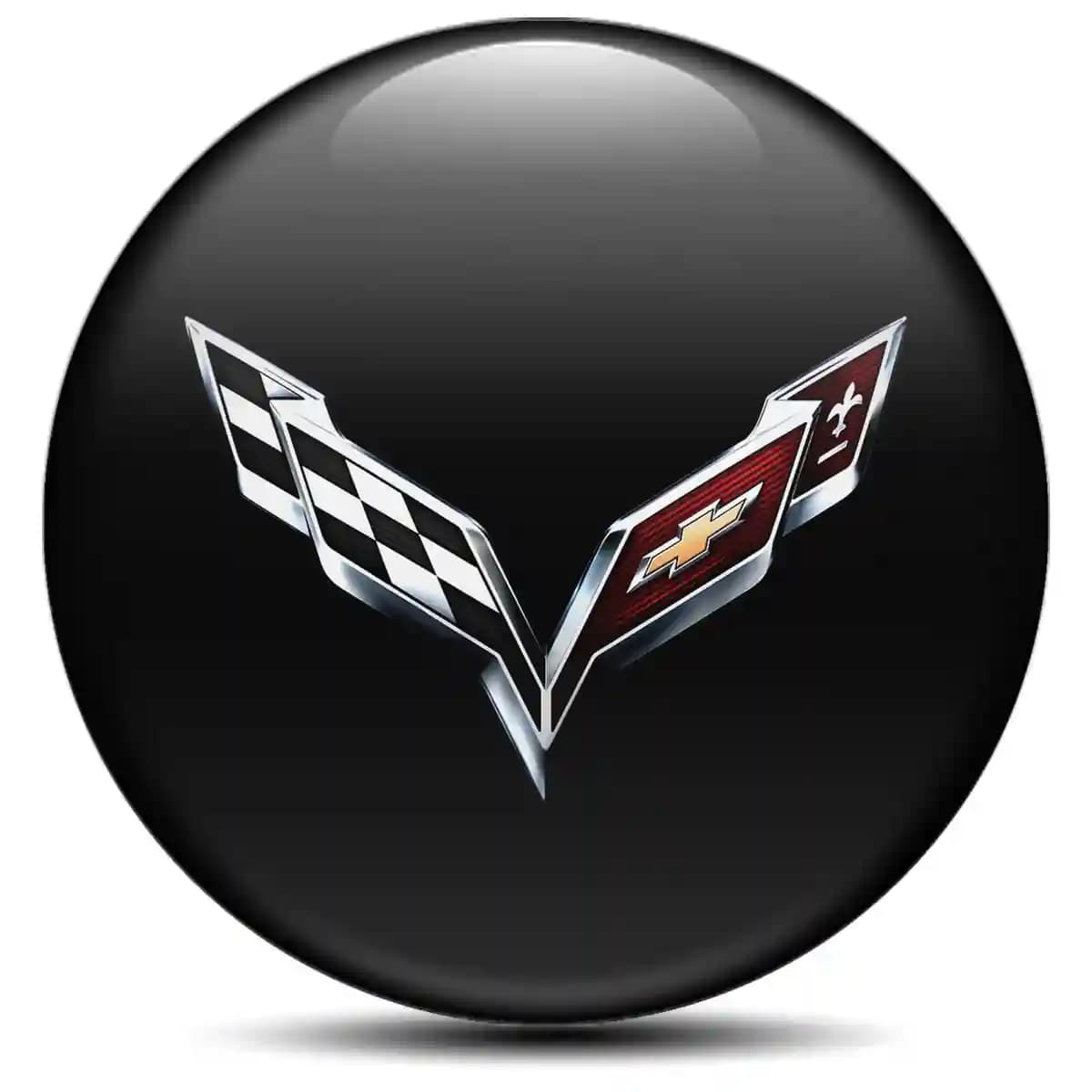 Chevrolet Corvette Logo Emblem Self-Adhesive Stylish Design