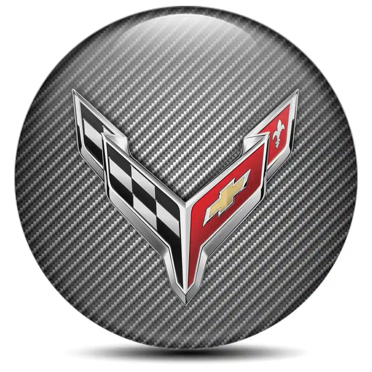 Chevrolet Corvette Sticker Epoxy 3D Gel Stylish Design