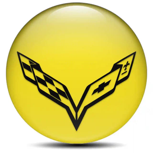 Chevrolet Corvette Wheel Emblem Self-Adhesive Stylish Design