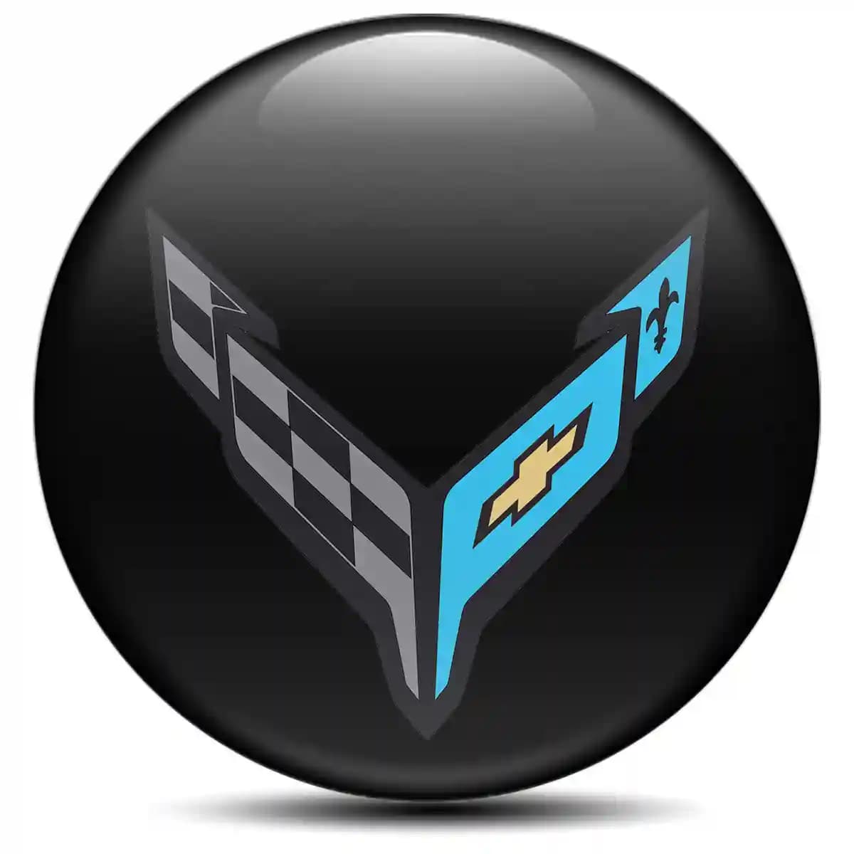 Chevrolet Corvette Wheel Emblems High Quality