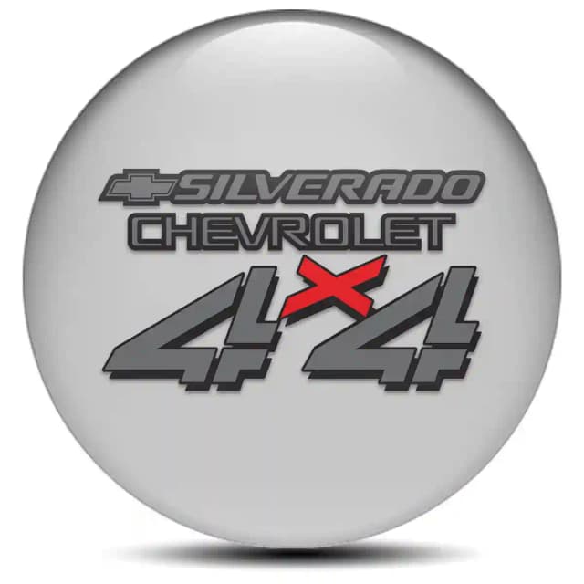 Chevrolet Silverado Domed Sticker Stylish Design