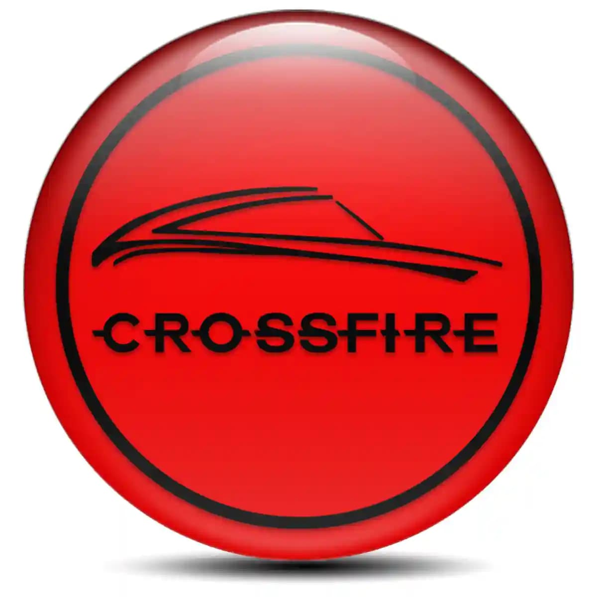 Chrysler Crossfire Domed Emblem Self-Adhesive Stylish Design