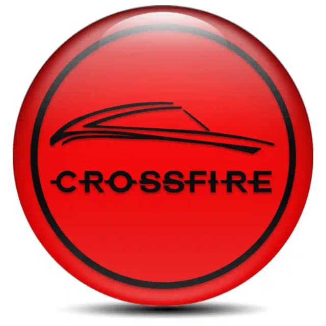 Chrysler Crossfire Domed Emblem Self-Adhesive Stylish Design