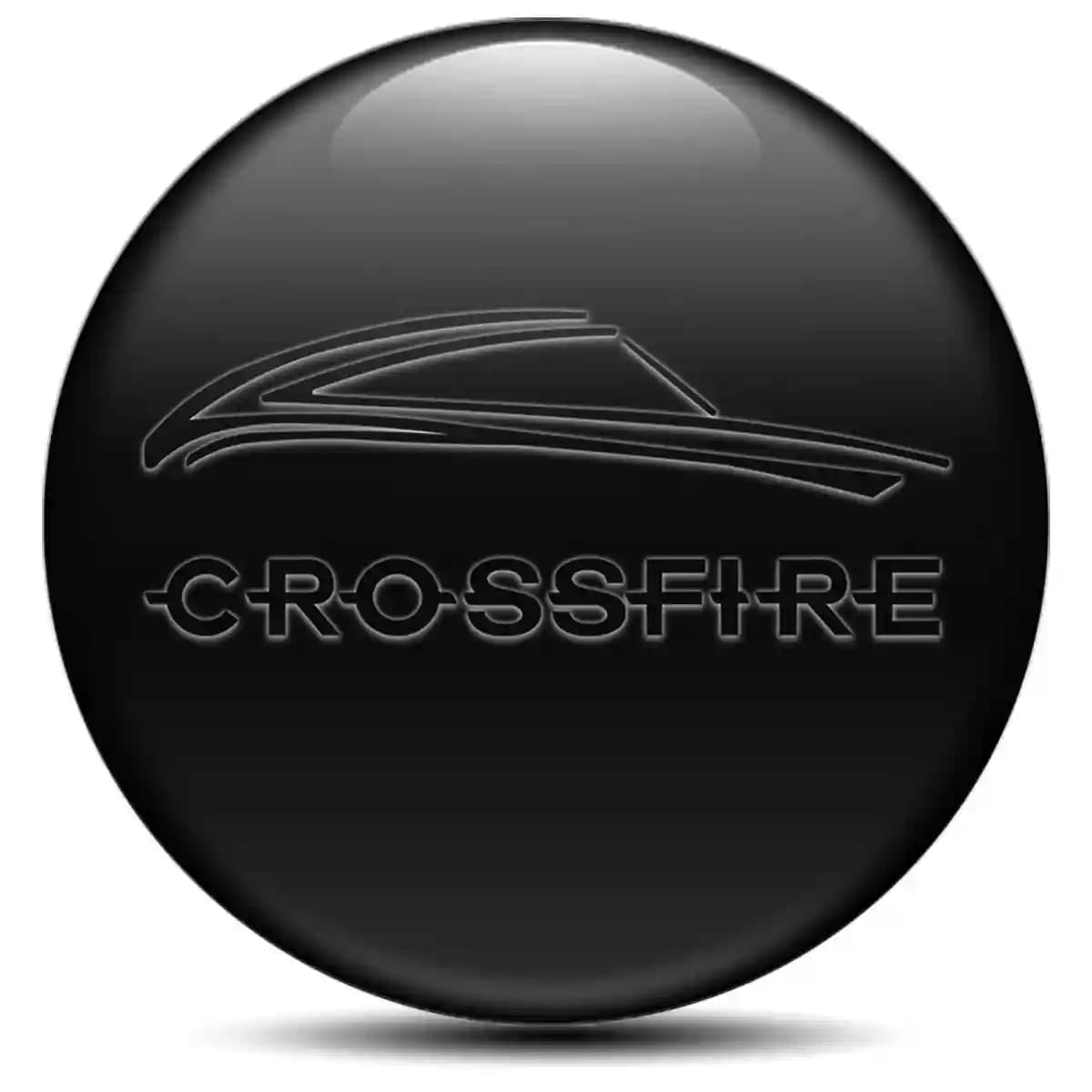 Chrysler Crossfire Domed Sticker Self-Adhesive Stylish Design