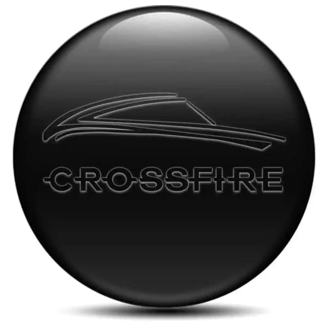 Chrysler Crossfire Domed Sticker Self-Adhesive Stylish Design