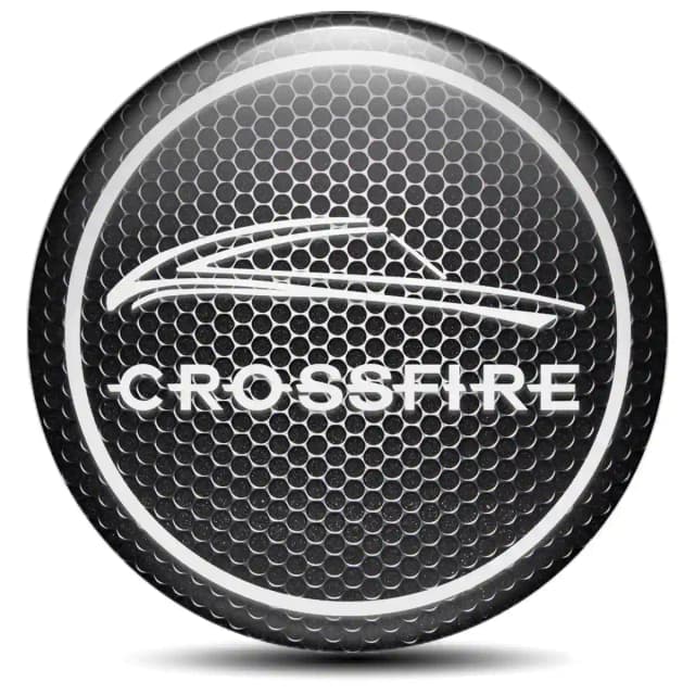 Chrysler Crossfire Emblem Center Hub Cap Self-Adhesive Stylish Design