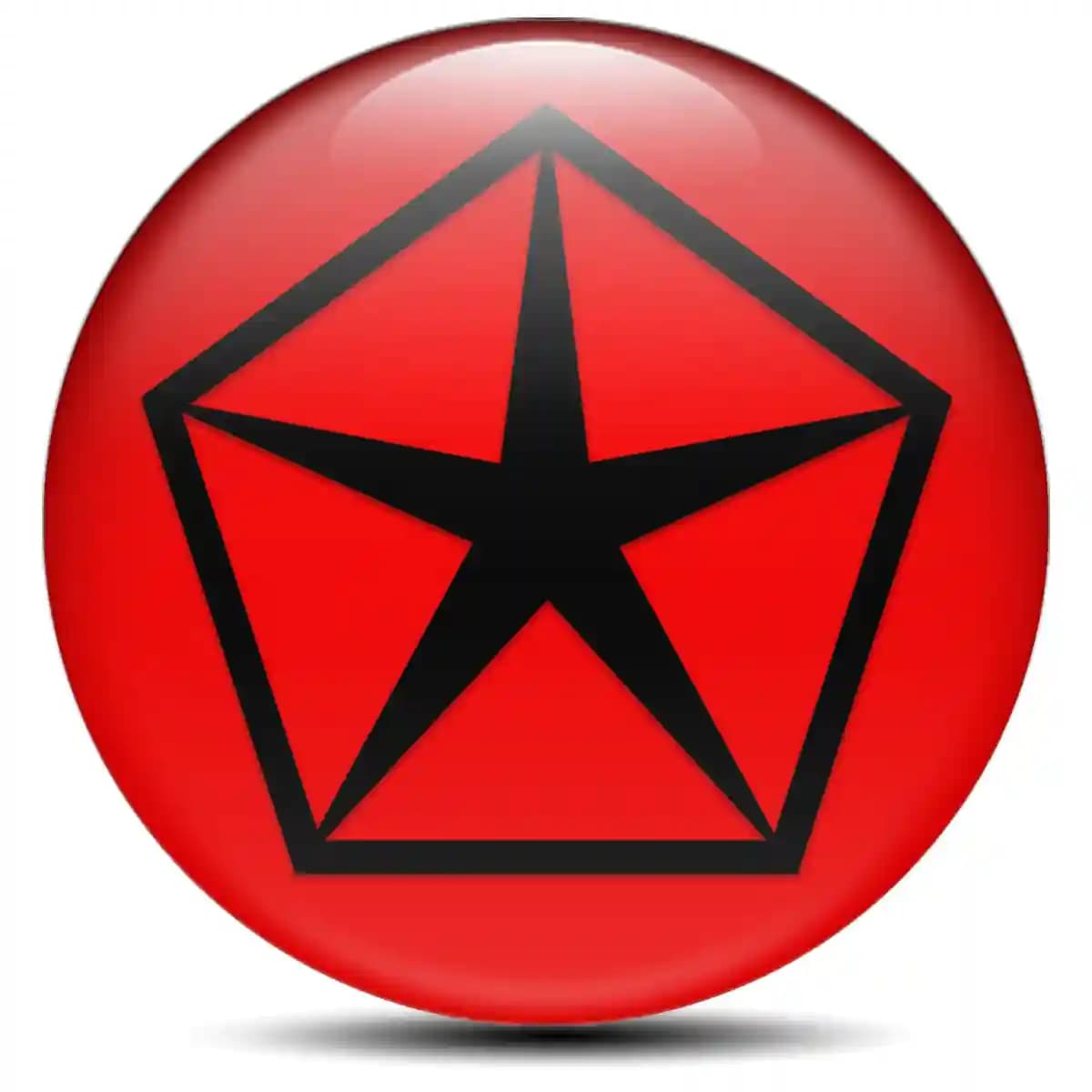 Chrysler Domed Sticker Self-Adhesive High Quality