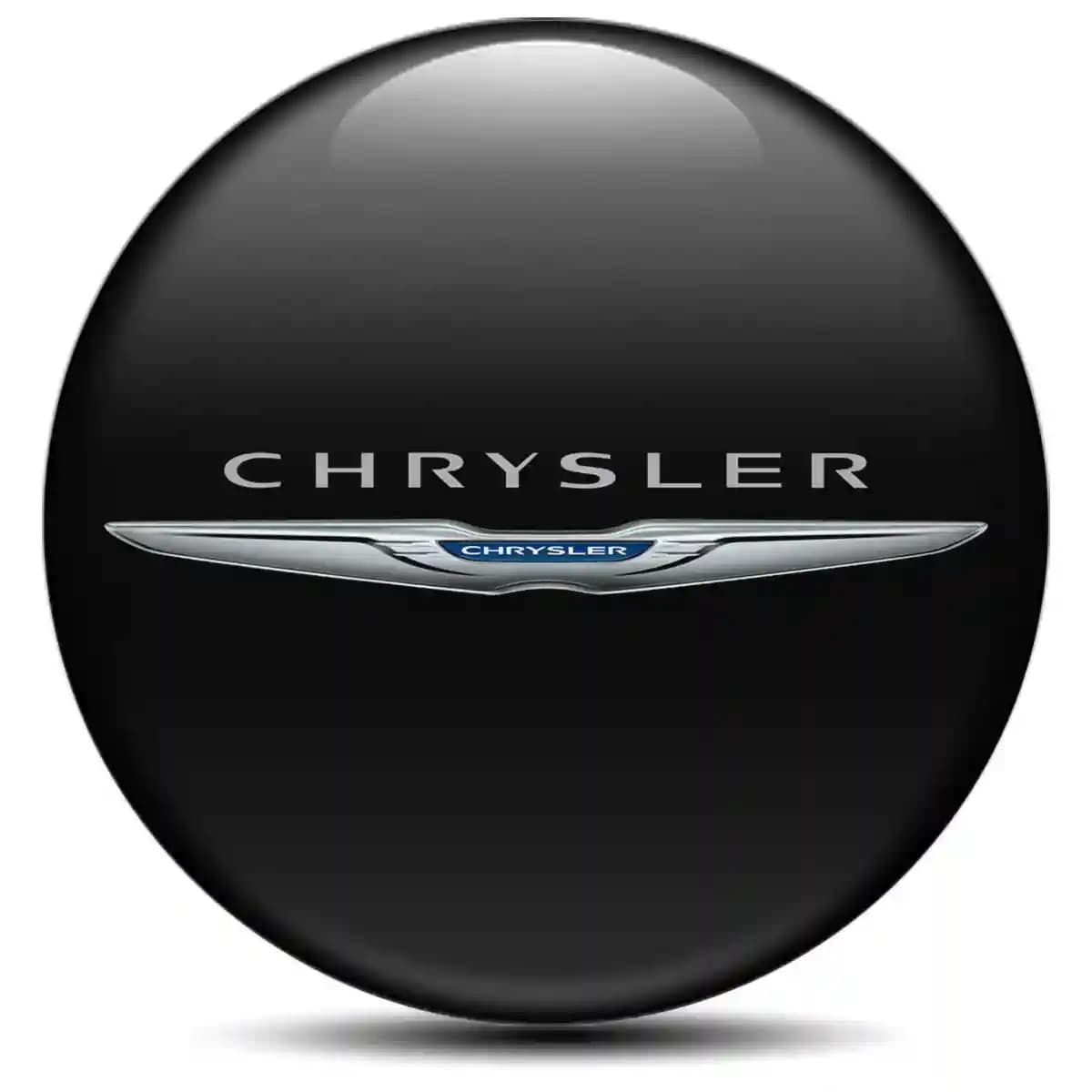 Chrysler Domed Sticker Stylish Design