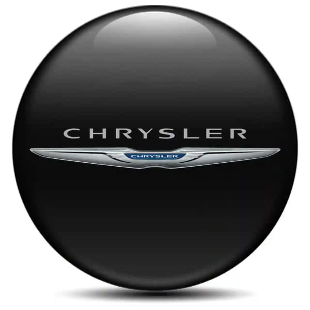 Chrysler Domed Sticker Stylish Design