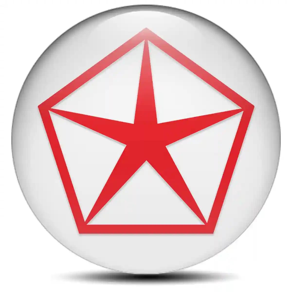 Chrysler Emblem Badge Self-Adhesive Stylish Design