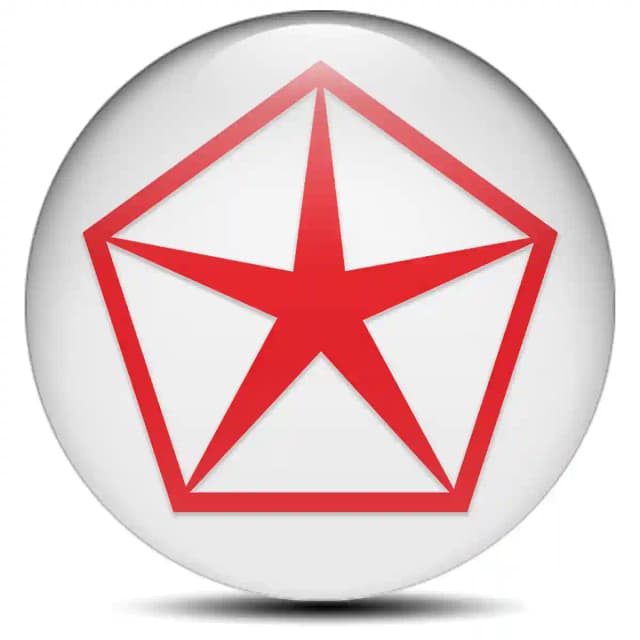 Chrysler Emblem Badge Self-Adhesive Stylish Design