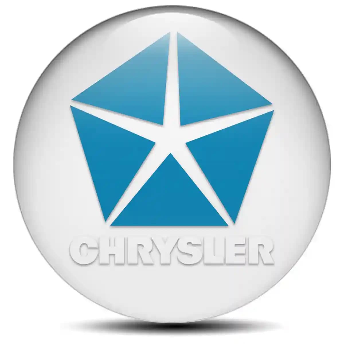 Chrysler Emblem Center Hup Cap Stylish Design