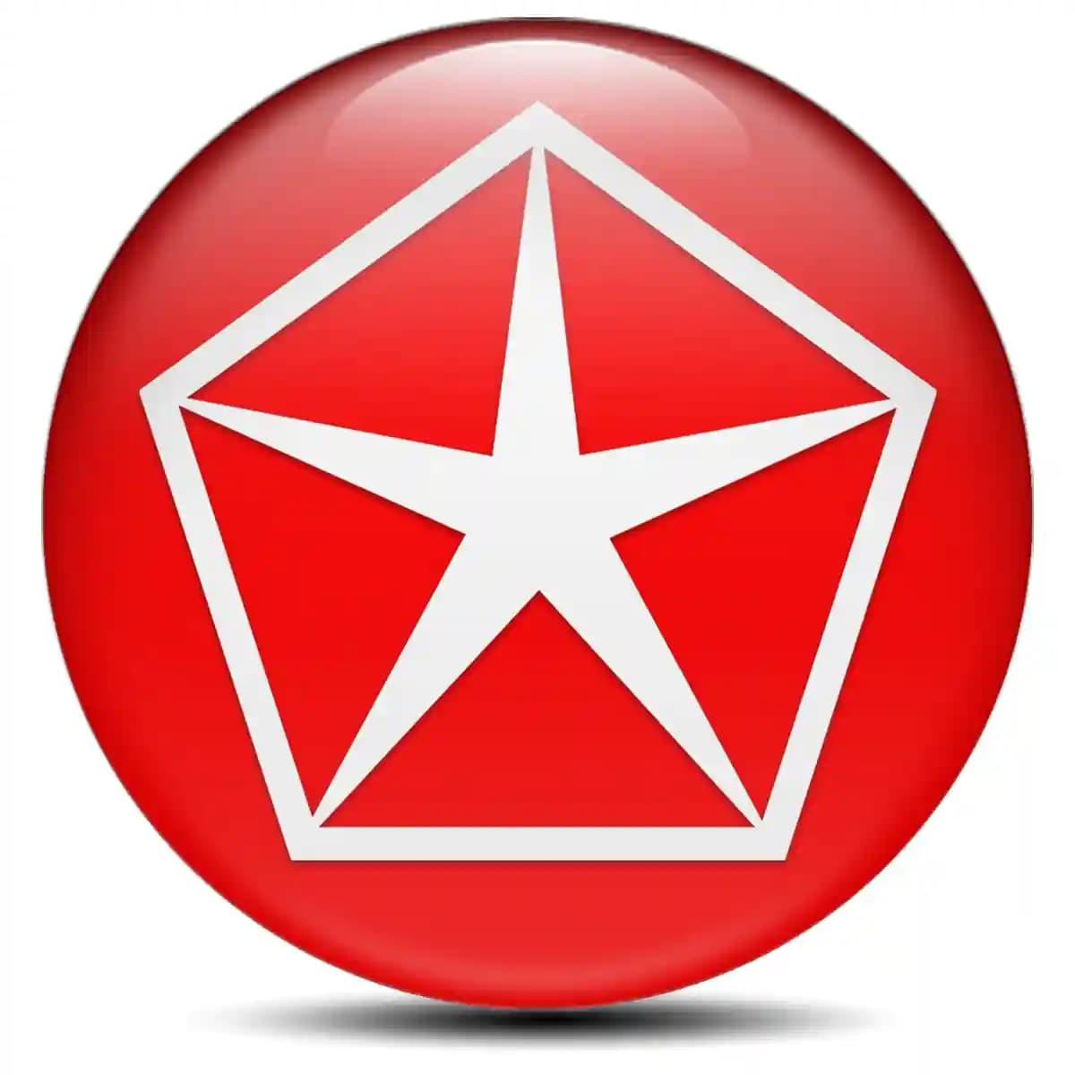 Chrysler Epoxy Sticker Stylish Design