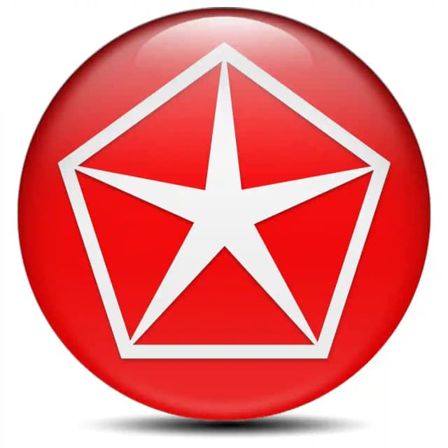 Chrysler Epoxy Sticker Stylish Design