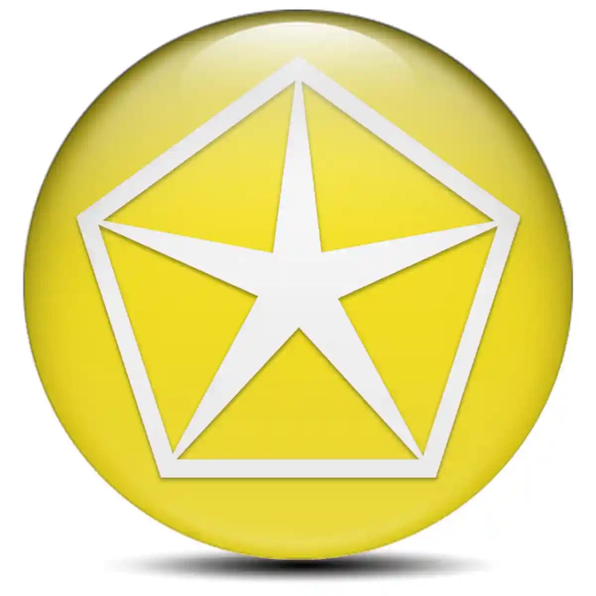 Chrysler Logo Sticker Stylish Design