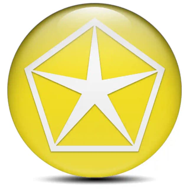 Chrysler Logo Sticker Stylish Design