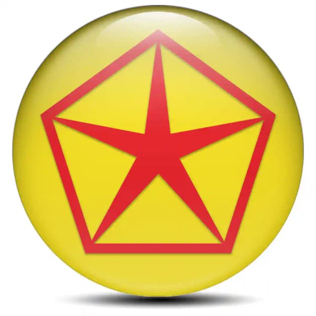 Chrysler Wheel Emblem Self-Adhesive Stylish Design