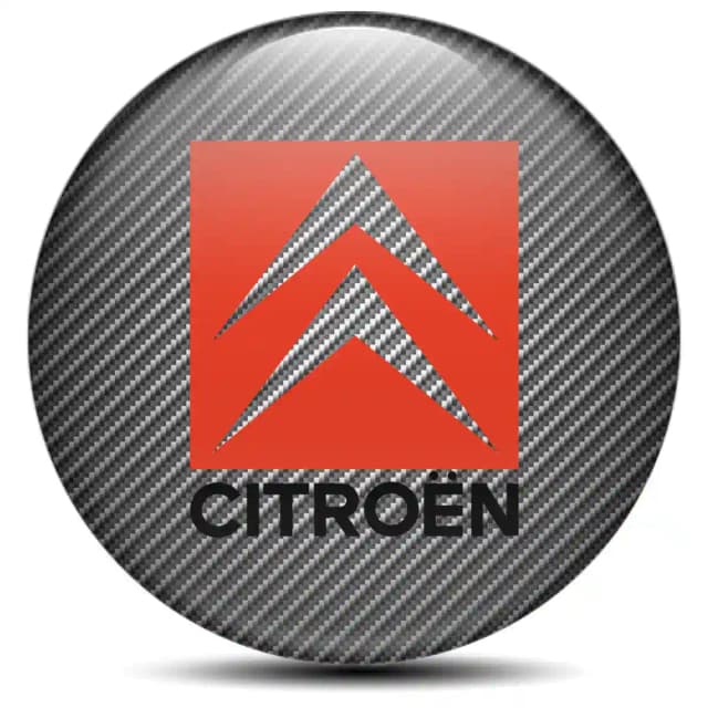 Citroen Wheel Emblem Self-Adhesive Stylish Design