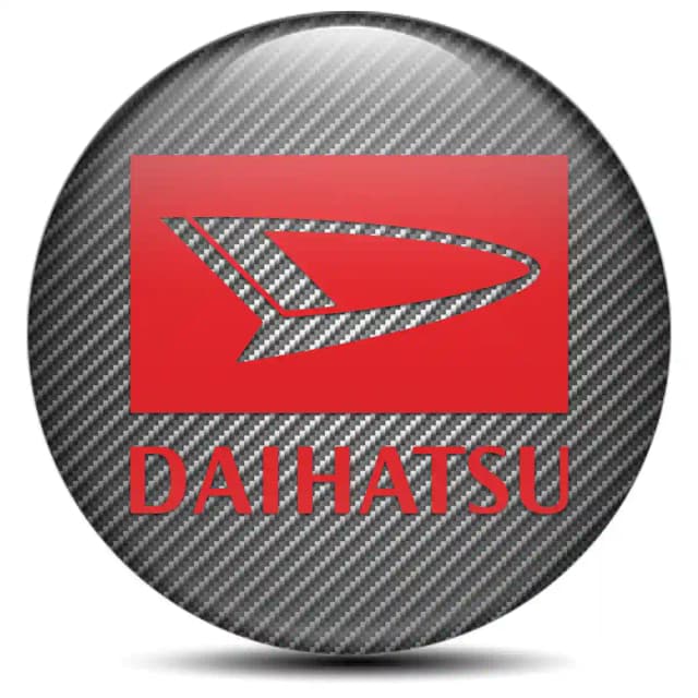 Daihatsu Wheel Emblem Self-Adhesive Stylish Design