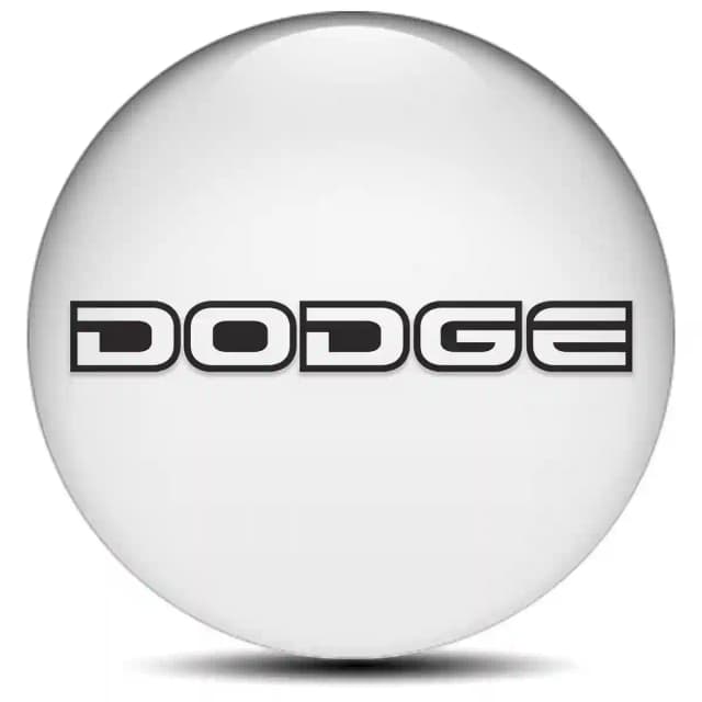 Dodge Domed Sticker Stylish Design