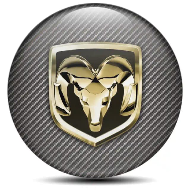 Dodge Ram Domed Emblem Self-Adhesive Stylish Design
