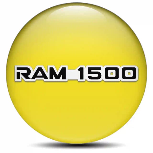 Dodge Ram Domed Sticker Self-Adhesive Stylish Design