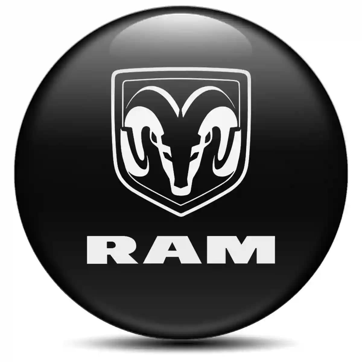 Dodge Ram Domed Sticker Stylish Design