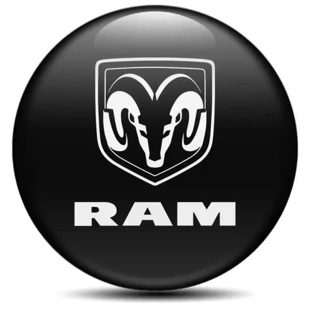 Dodge Ram Domed Sticker Stylish Design