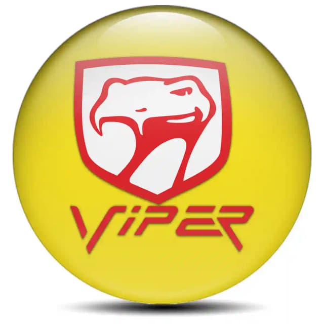 Dodge Viper Domed Sticker High Quality