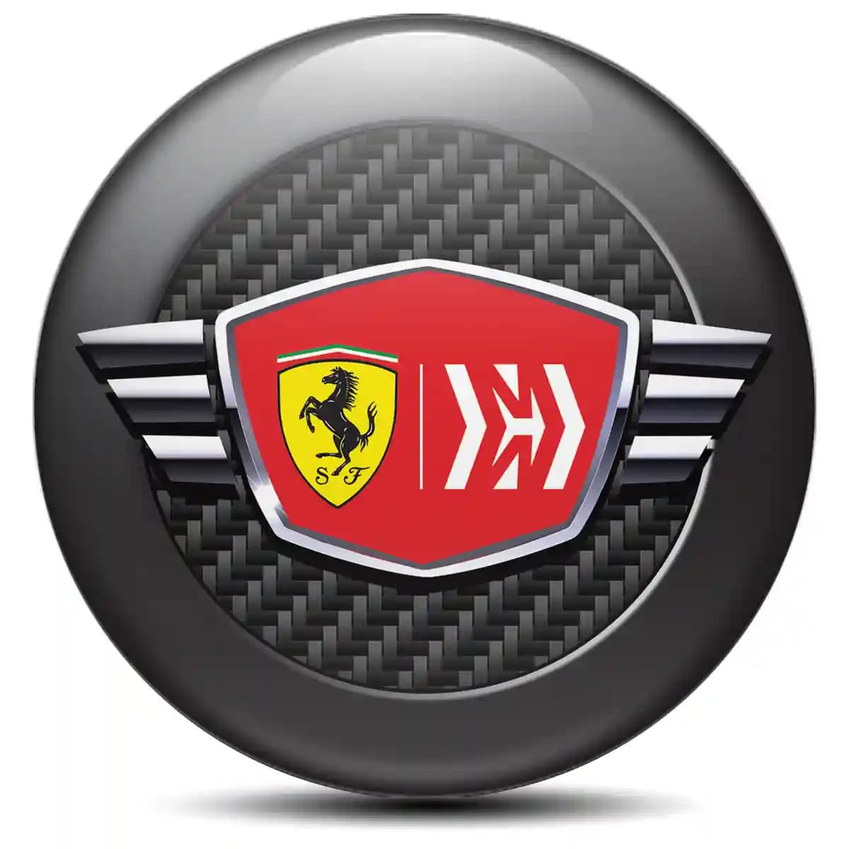Ferrari Domed Emblem Stylish Design