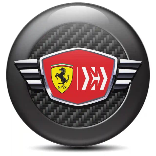 Ferrari Domed Emblem Stylish Design