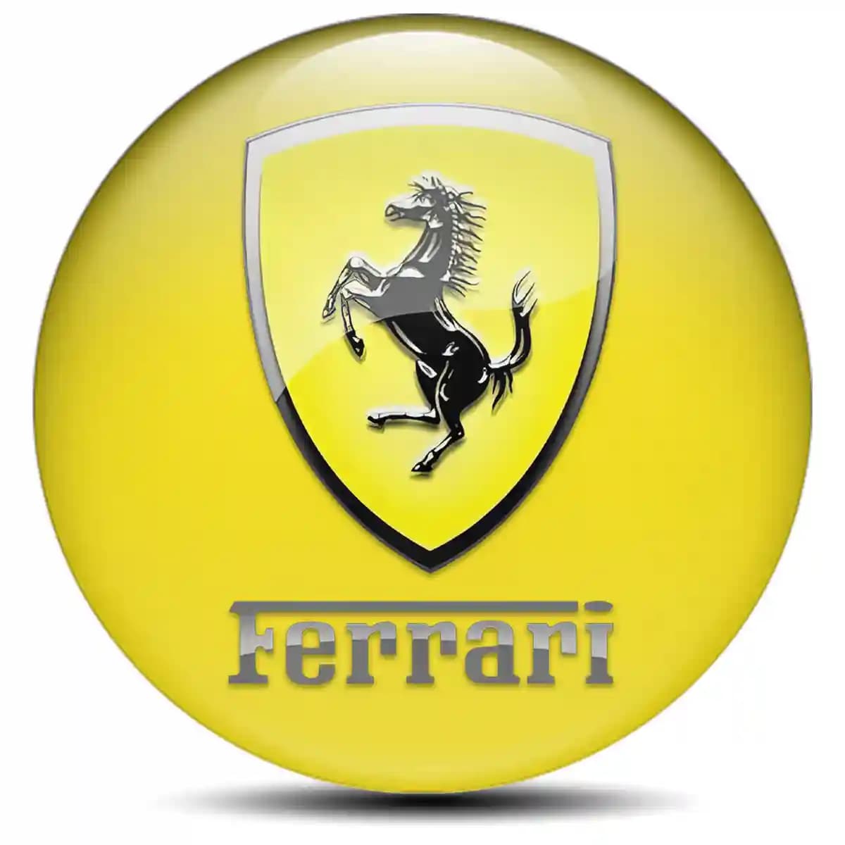 Ferrari Domed Sticker Premium Quality