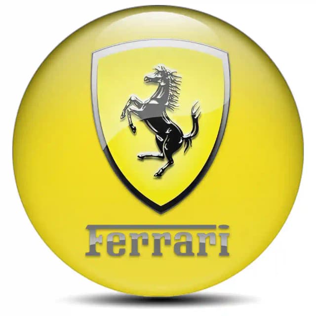 Ferrari Domed Sticker Premium Quality