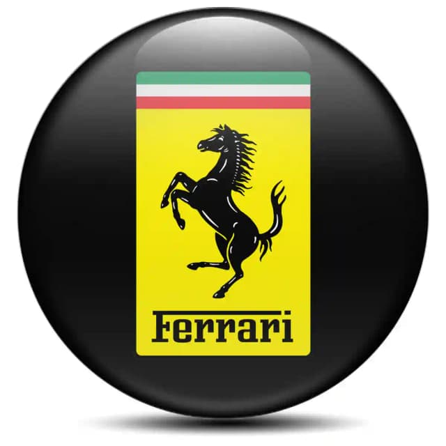 Ferrari Domed Sticker Premium Resin