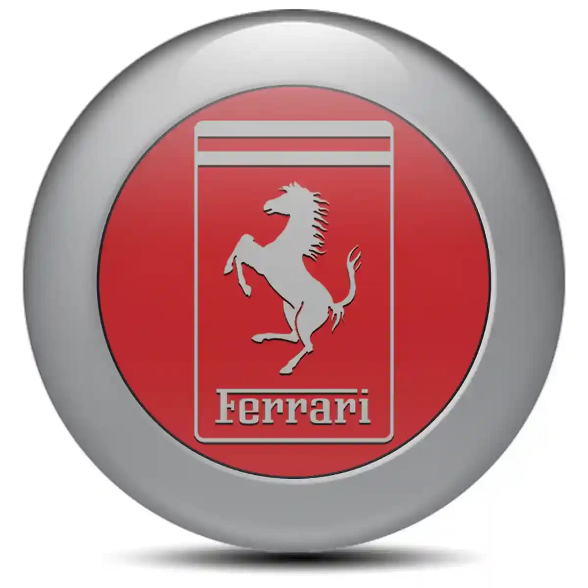 Ferrari Domed Sticker Self-Adhesive High Quality