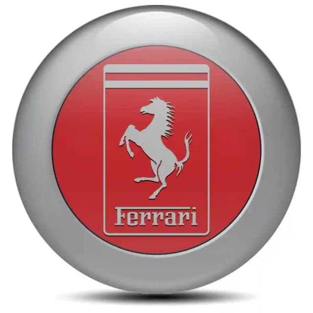 Ferrari Domed Sticker Self-Adhesive High Quality