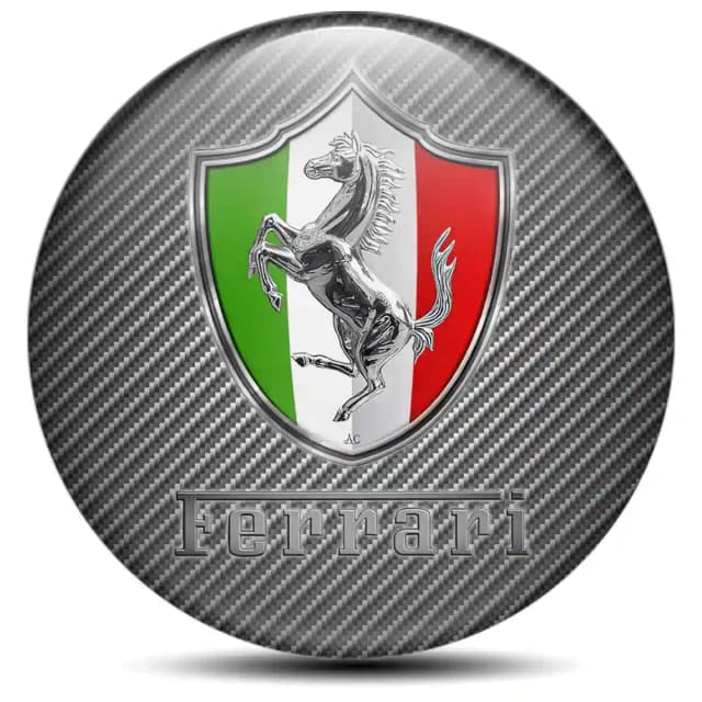 Ferrari Domed Sticker Self-Adhesive Premium Edition