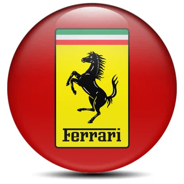 Ferrari Domed Sticker Self-Adhesive Stylish Design