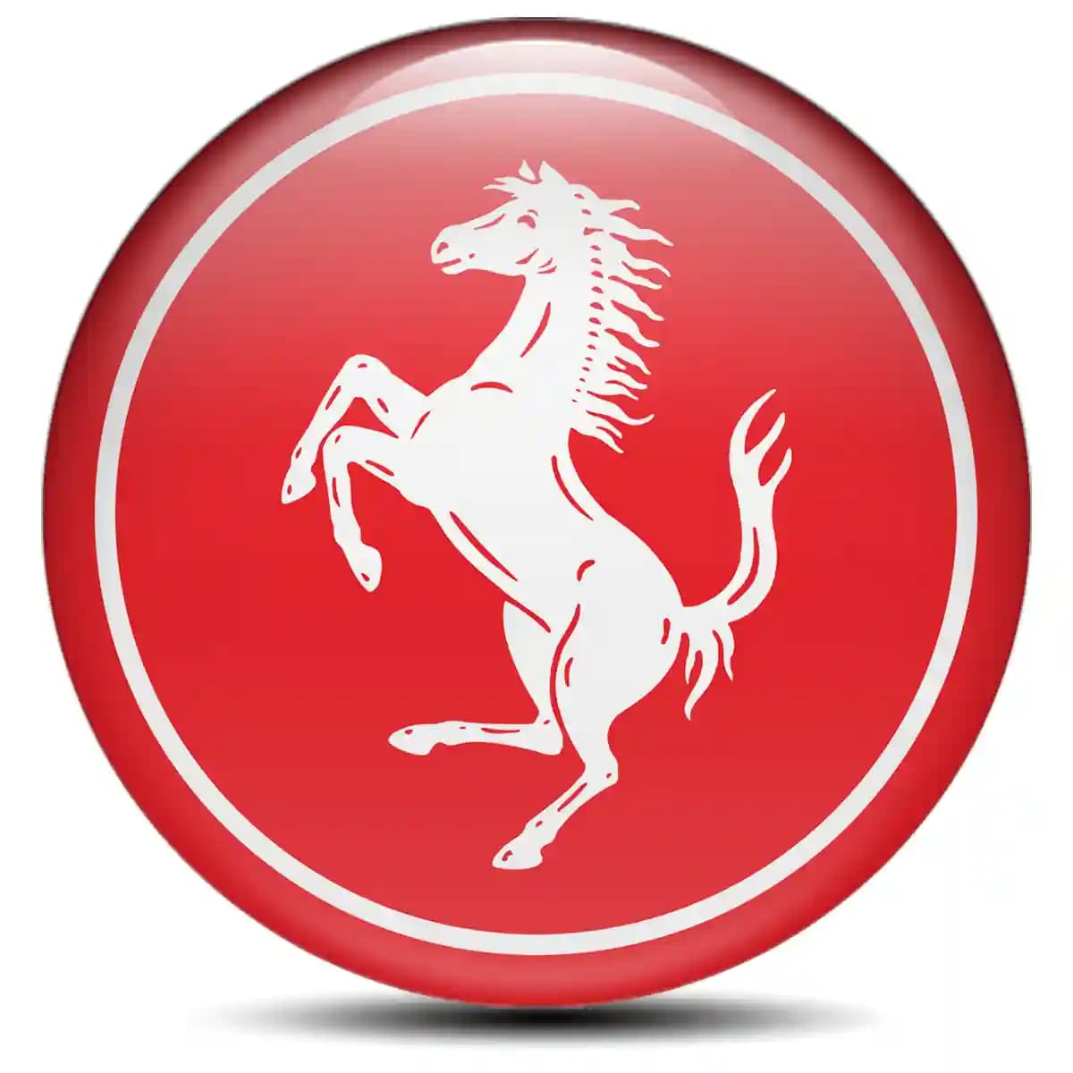 Ferrari Domed Sticker Stylish Design