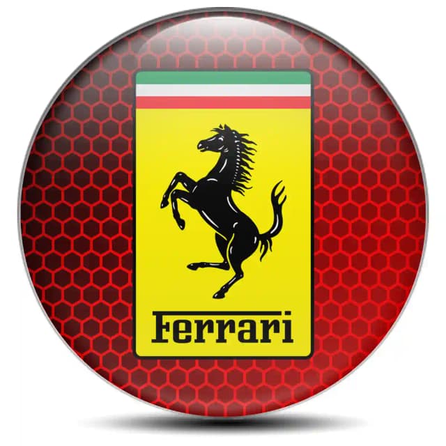 Ferrari Emblem Badge Self-Adhesive High Quality