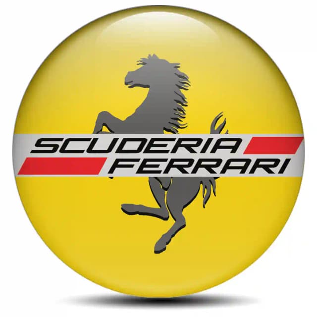 Ferrari Emblem Badge Self-Adhesive Stylish Design