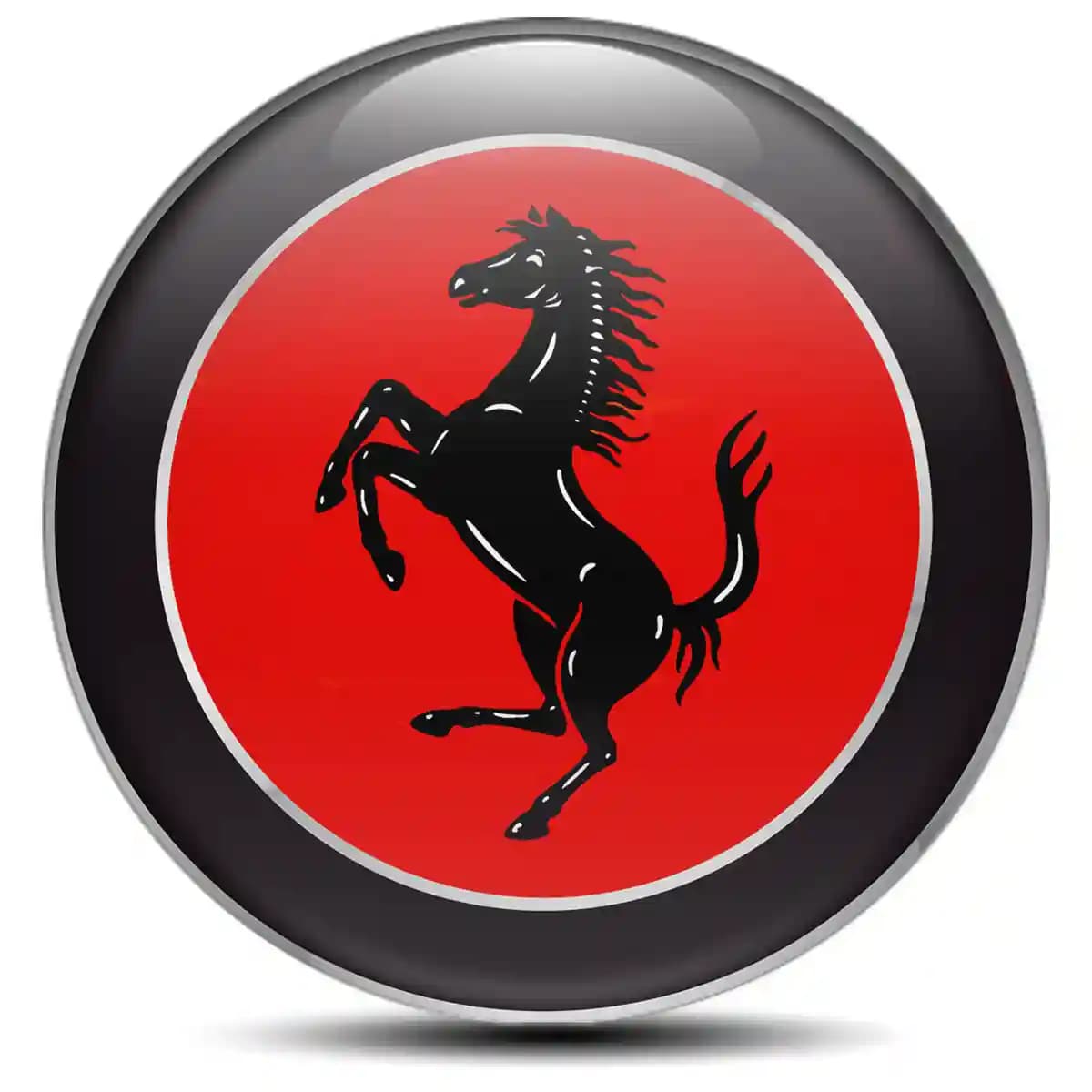 Ferrari Emblem Center Hub Cap Self-Adhesive Luxury Edition