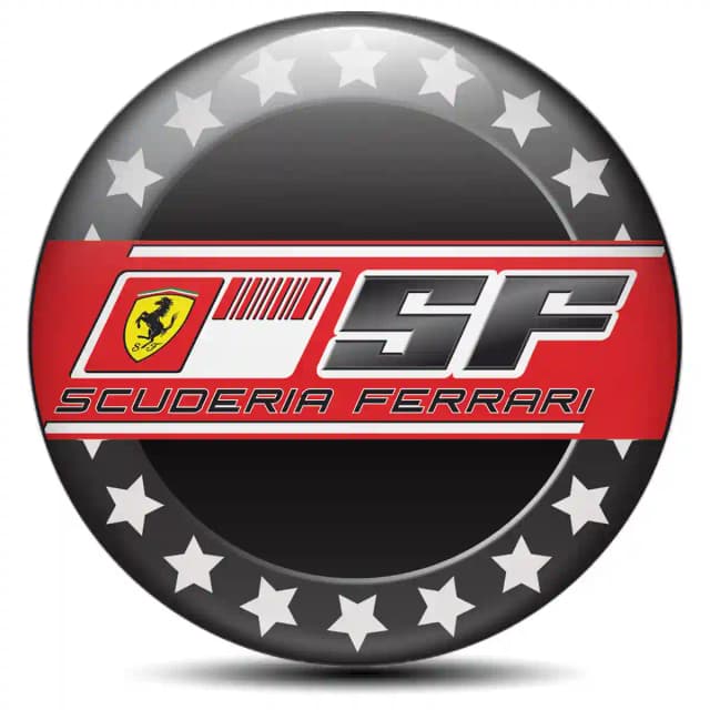 Ferrari Emblem Center Hub Cap Self-Adhesive Stylish Design
