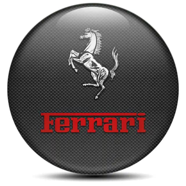 Ferrari Emblem Wheel Center Caps Premium Quality