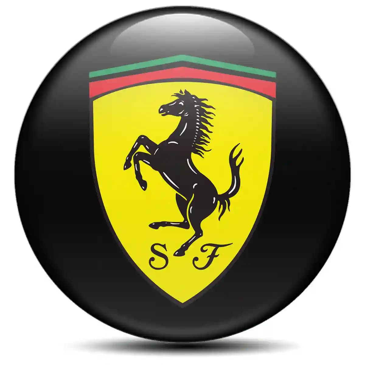 Ferrari Emblem Wheel Center Caps Stylish Design