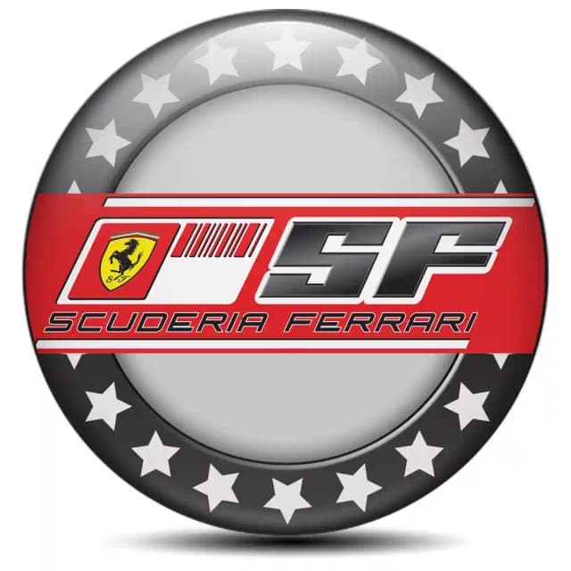 Ferrari Epoxy Sticker Stylish Design