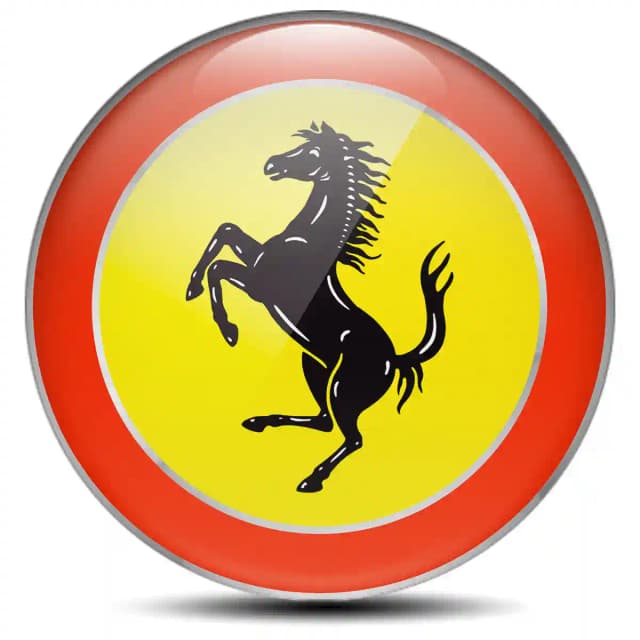 Ferrari Logo Emblem Self-Adhesive Luxury Edition